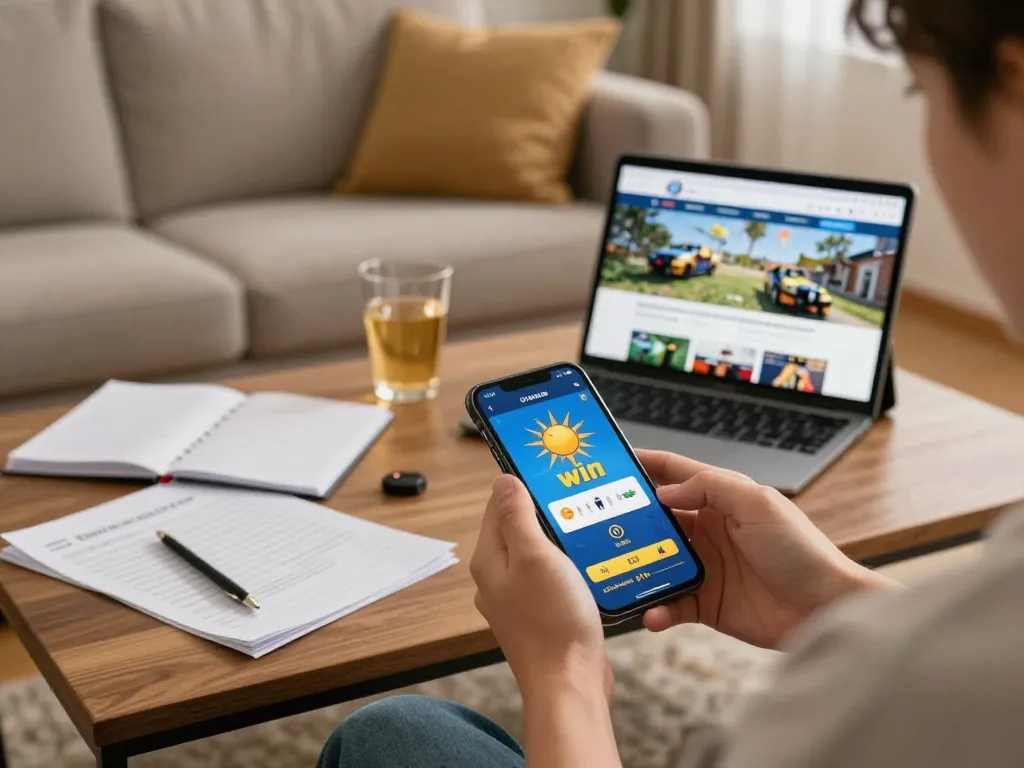 Engaging in sun win online casino gaming from a cozy home setup