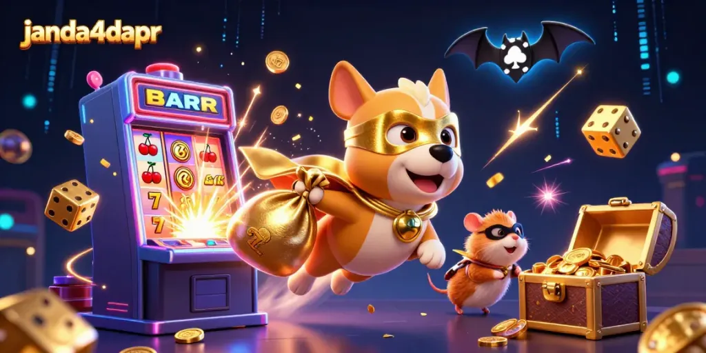 Menangkan jackpot di janda4dapr dengan anjing superhero dan mesin slot yang memukau!