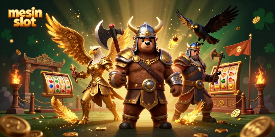 Spin the mesin slot with vibrant 3D characters, showcasing thrilling gameplay and exciting jackpots.