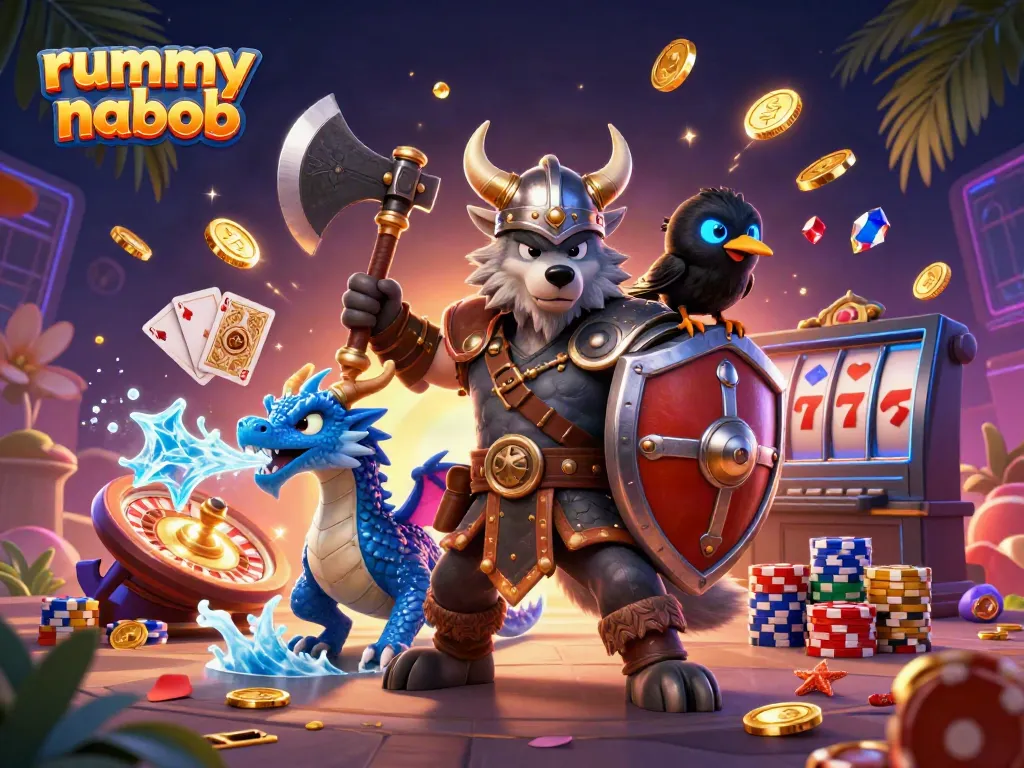Rummy nabob menawarkan permainan menarik dengan karakter 3D dan bonus yang menggoda.