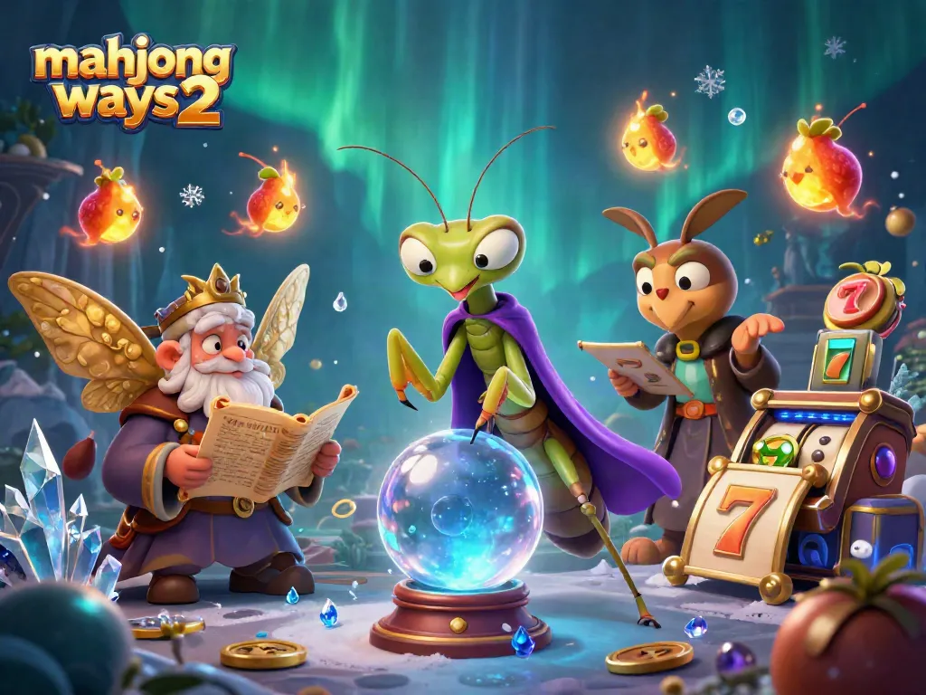 Experience the magic of mahjong ways 2 with a fortune teller and her mystical companions in this enchanting casino scene.