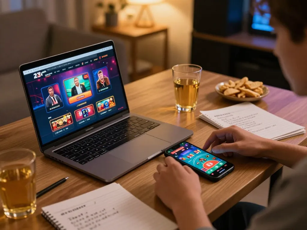 Engaging gameplay session on 23win online casino platform, showcasing dynamic betting actions.