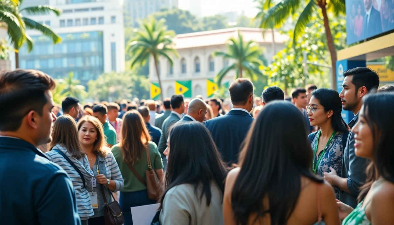 Brazil iGaming & Events in 2026 attendees networking at a vibrant Brazilian venue.