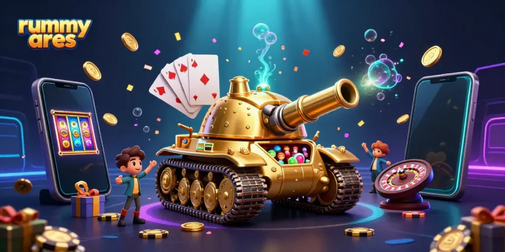 Experience thrilling gaming with Rummy Ares, featuring dynamic casino elements and vibrant gameplay.