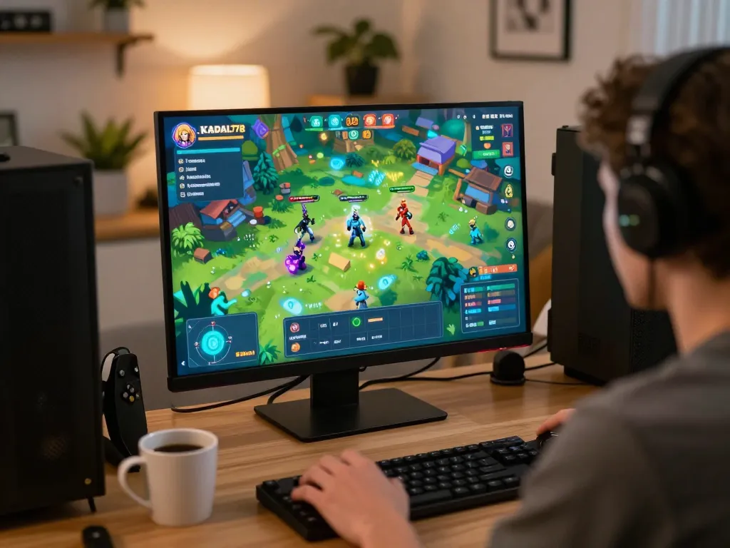 KADAL778 gameplay screenshot showing engaging action and vibrant graphics on a home setup.