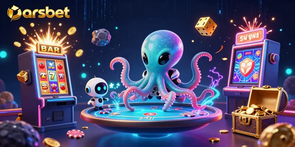 Parsbet ile 3D uzay temalı kumar sahnesinde kazanç elde edin.