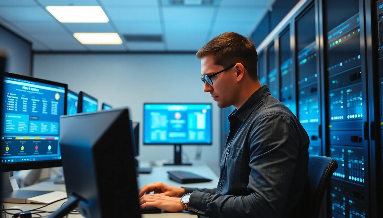 Enhance your online presence with reliable adult web hosting solutions showcased in a modern office.