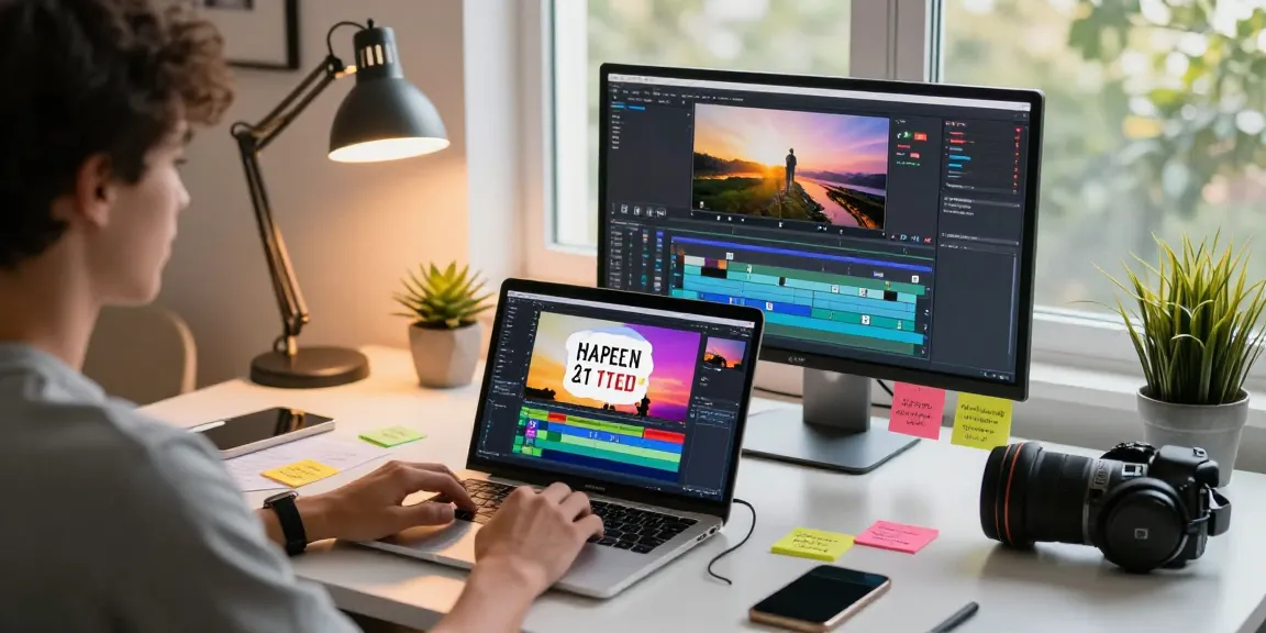 Easily add text to videos with customizable overlays in a modern editing workspace.