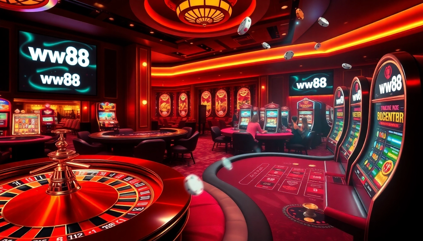 Experience the thrill of gaming at ww88 casino with vibrant roulette and engaging players