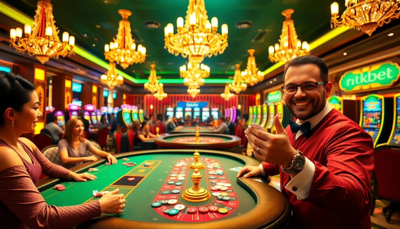 Experience the thrill of gambling at rikbet with professional dealers and vibrant casino games.