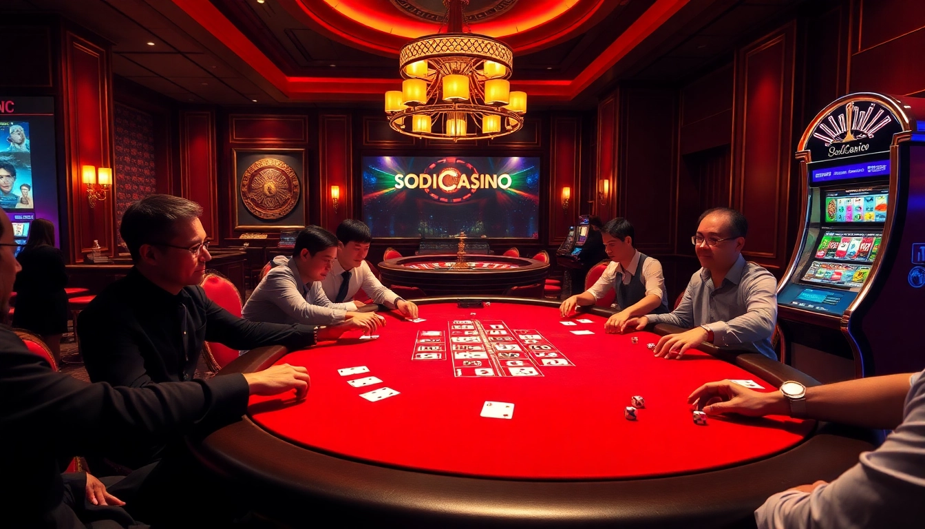 Play a high-stakes poker game at sodocasino with vibrant chips and a thrilling atmosphere.