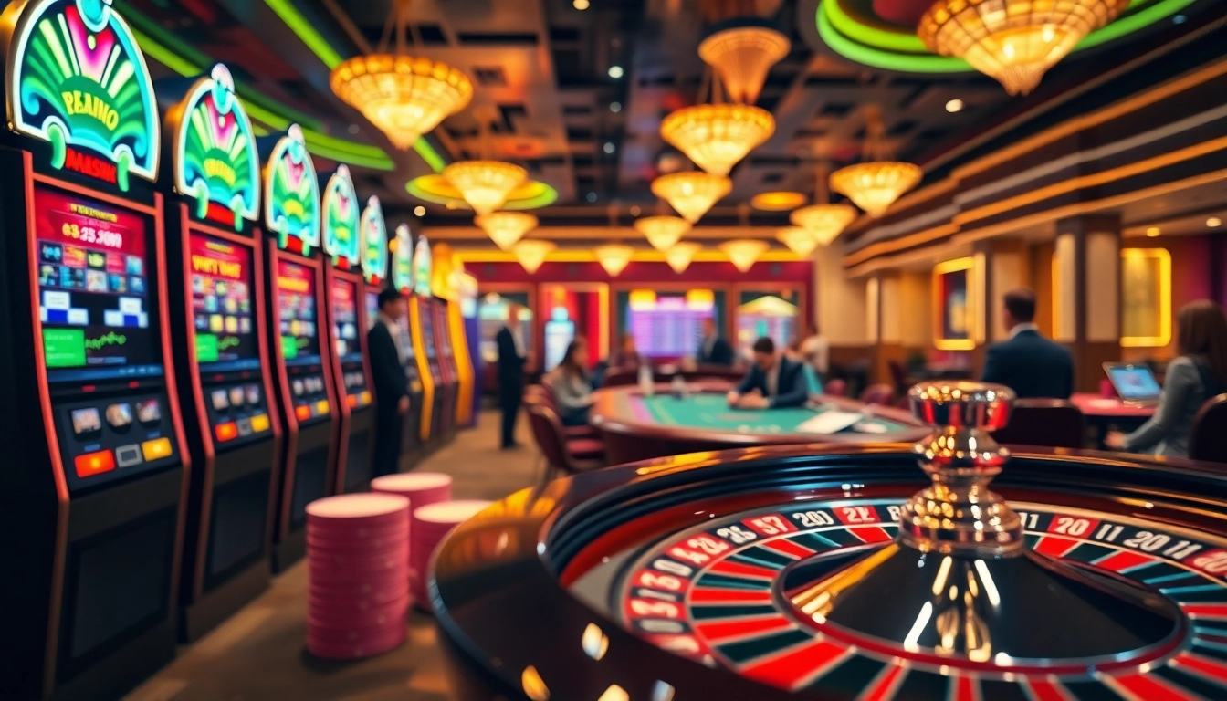 Experience thrilling gameplay at xx 88 casino with vivid slot machines and eager gamblers.